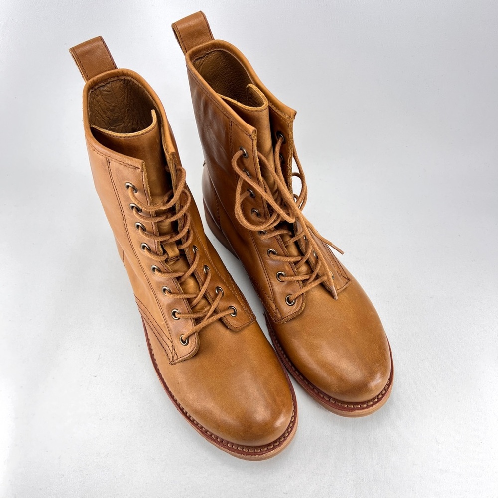 NEW Frye Veronica Lace Up Combat Boots - Picture 14 of 14